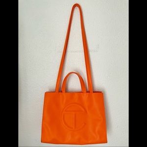 Medium Orange Telfar Shopping Bag